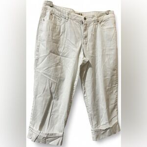 Jean Star White Capri Pant Denim Women’s Size 14